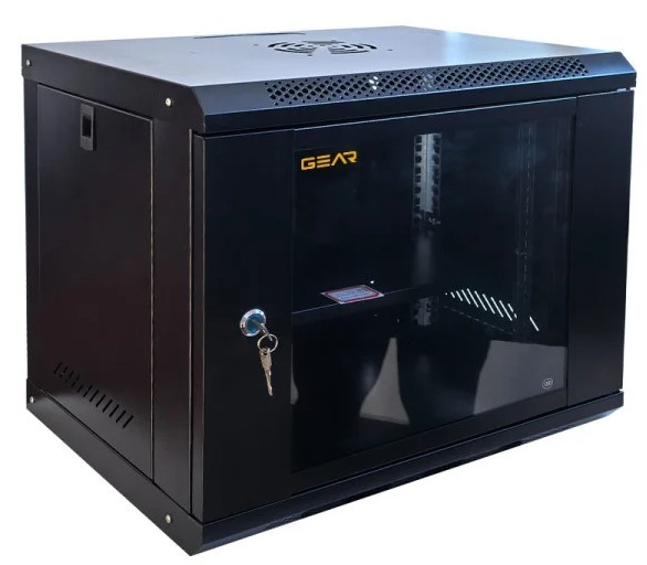Серверна шафа із полицею GEAR GWMSN-9U-600-600 9U 600x600мм