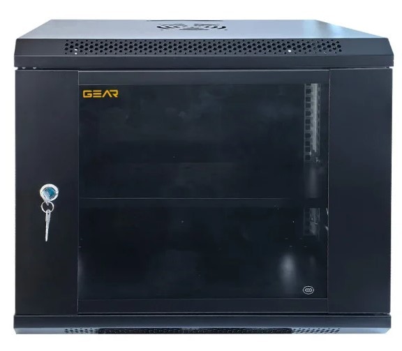 Серверна шафа із полицею GEAR GWMSN-9U-600-600 9U 600x600мм - фото №1