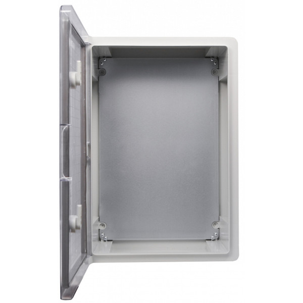 Ударостійкий корпус з АБС-пластику Аско-Укрем UBox 350x500x190мм (прозорі дверцята) - фото №1