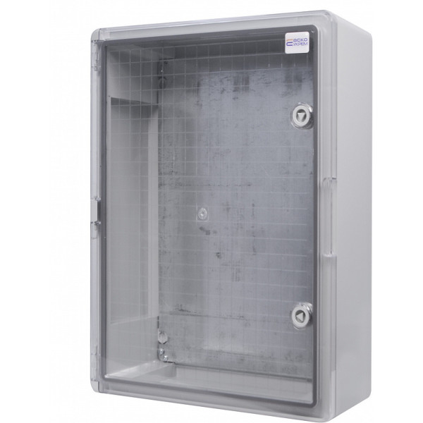 Ударостійкий корпус з АБС-пластику Аско-Укрем UBox 350x500x190мм (прозорі дверцята) - фото №4