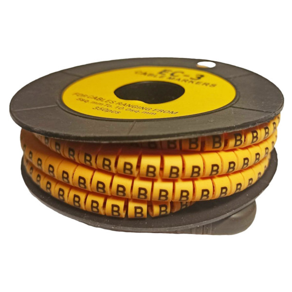 Маркер TNSy МК2 2,5-4мм² символ «В» 500шт (TNSy5502447)