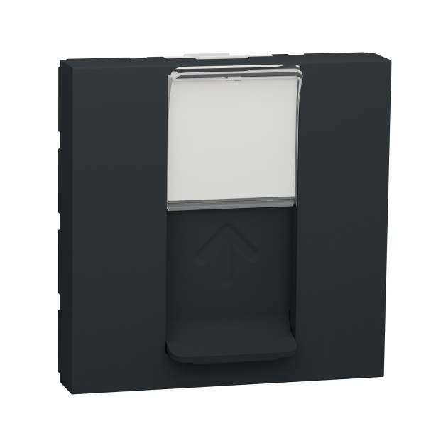 Центральная плата Schneider Electric Unica New NU946154 RJ45 2м антрацит