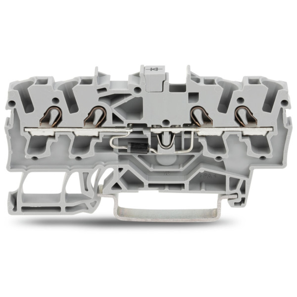 Клемма Wago 2002-1411/1000-411 с диодом 1N4007 (серая)