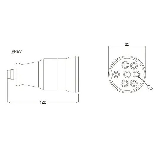 Роз'єм Bemis BK1-2504-4314 3х25А каучуковий (6.1.92749) - фото №1