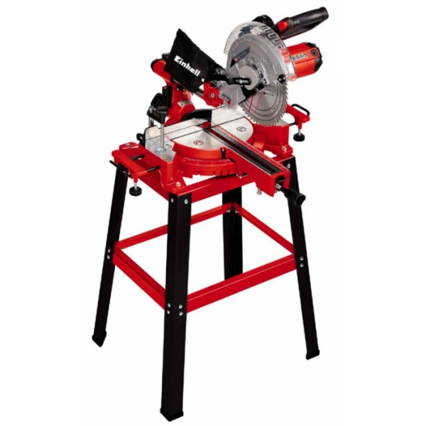 Торцева пила настільна з протяжкою Einhell 1900 Вт з лазером та нахилом диску вліво 45° (4300805)