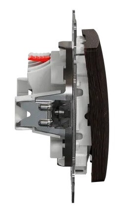 Переключатель Schneider Electric Sedna Design & Elements с подсветкой венге SDD181106L - фото №2