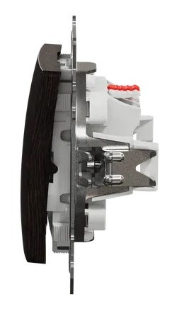 Переключатель Schneider Electric Sedna Design & Elements с подсветкой венге SDD181106L - фото №3