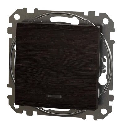 Переключатель Schneider Electric Sedna Design & Elements с подсветкой венге SDD181106L - фото №4