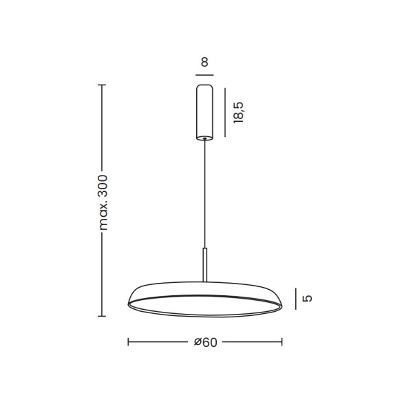 Подвесной светильник, люстра Azzardo AZ5816 Clara Dimm LED 1x50W 3000K/4000K/6000K 4000Lm IP20 коричневый - фото №1