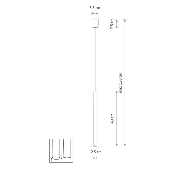 Подвесной светильник, люстра Nowodvorski 10451 Laser 490 G9 1x10W IP20 шоколадный - фото №3