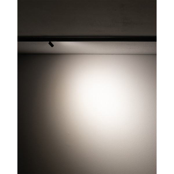Магнитный трековый светильник Nowodvorski 11712 NANO-LVM Spot LED 1x1W 3000K 65Lm IP20 черный - фото №1