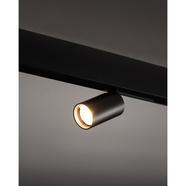 Магнитный трековый светильник Nowodvorski 11712 NANO-LVM Spot LED 1x1W 3000K 65Lm IP20 черный - фото №2