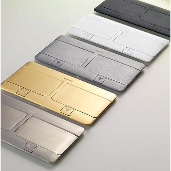 Лючок із висувним блоком Legrand 54021 4М (нержавіюча сталь) - фото №3