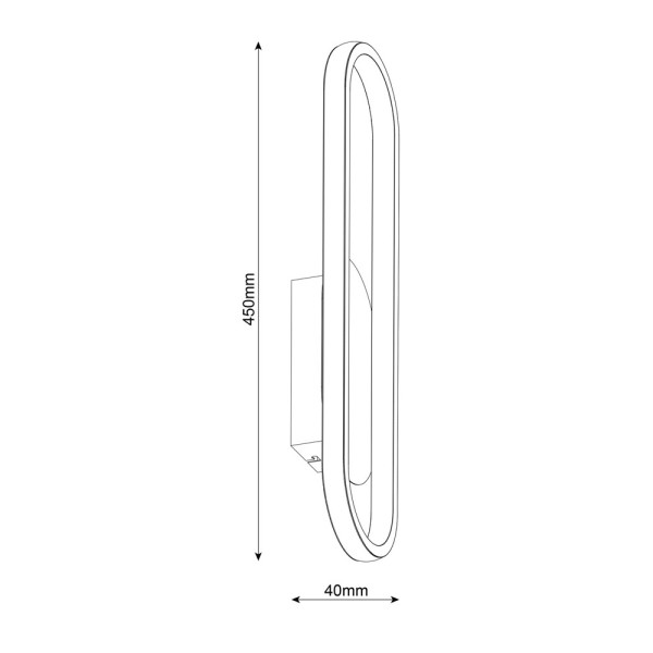 Бра, настенный светильник Goldlux 335203 Cordoba LED 1x12W 4000K 1500Lm IP20 черный - фото №3