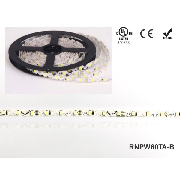 LED лента RISHANG 60-2835-12V-IP65 3D 6W 485Lm 6000K 5м (RNPW60TA-B) - фото №1