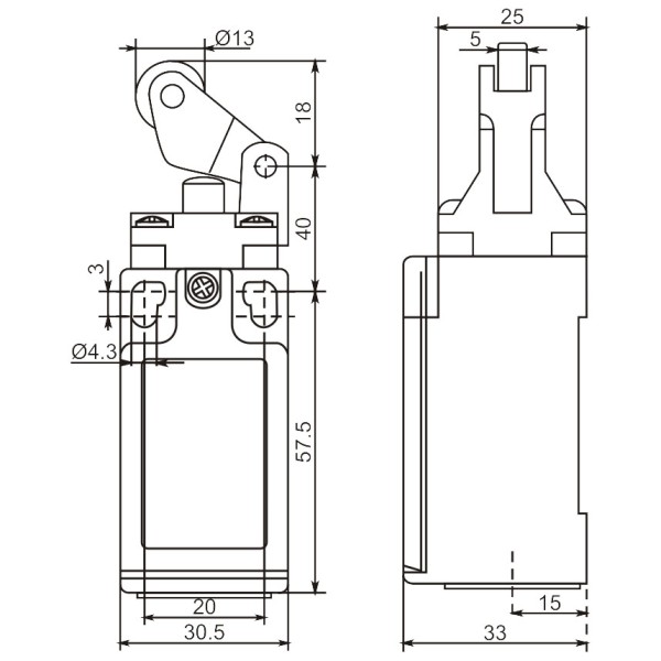 Кінцевий вимикач Promfactor FLS15M3566 - фото №1