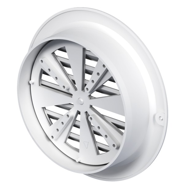 Решетка Vents МВ 150 бВР АБС белая - фото №1