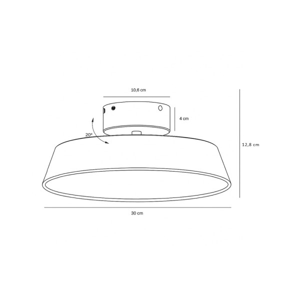 Люстра Nordlux 2320536001 Kaito LED 1x10.5W 3000K 1100Lm IP20 біла - фото №4
