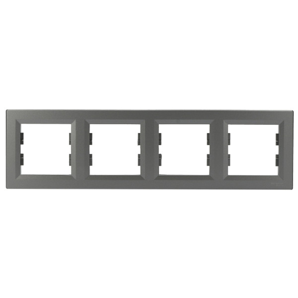 Четырехместная рамка сталь Asfora, EPH5800462