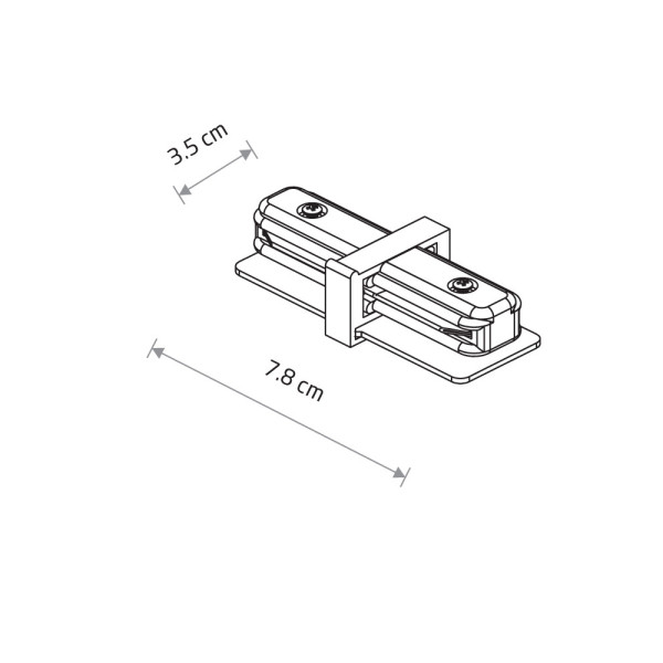 З'єднувач Nowodvorski 9454 Profile Straight Connector IP20 білий - фото №1