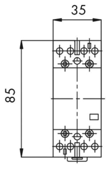 Модульний контактор Schrack BZ326467 230В AC 4НЗ 25А - фото №3