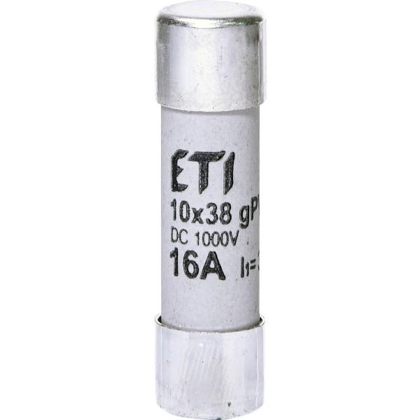 Запобіжник ETI 002625081 CH 10x38 gPV 16A 1000V (30kA)