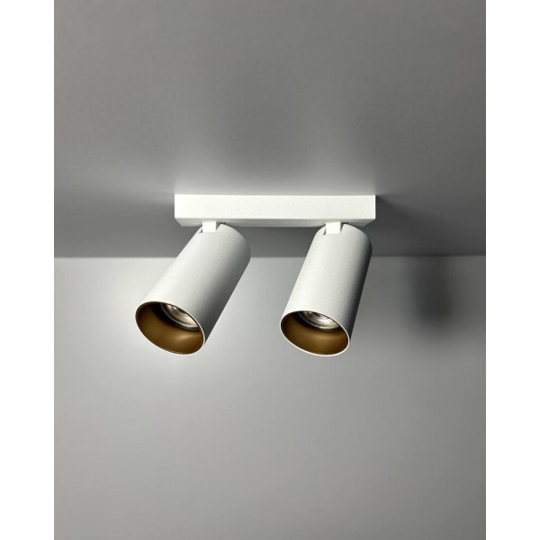 Светильник поворотный, спот Nowodvorski 7774 Mono II GU10 2x10W IP20 белый - фото №1