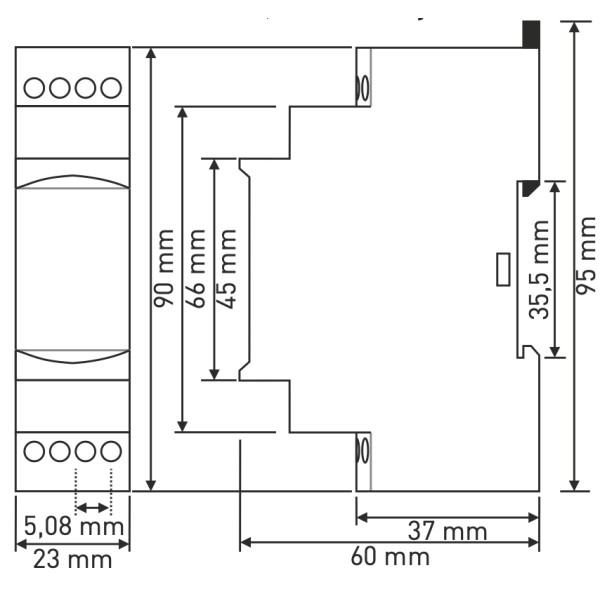 Реле контроля фазы Tense FKV-03N (без контроля нейтрали) - фото №1