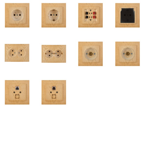 Розетка Nilson Touran клен комп'ютерна без модуля ( 24281042 ) - фото №6