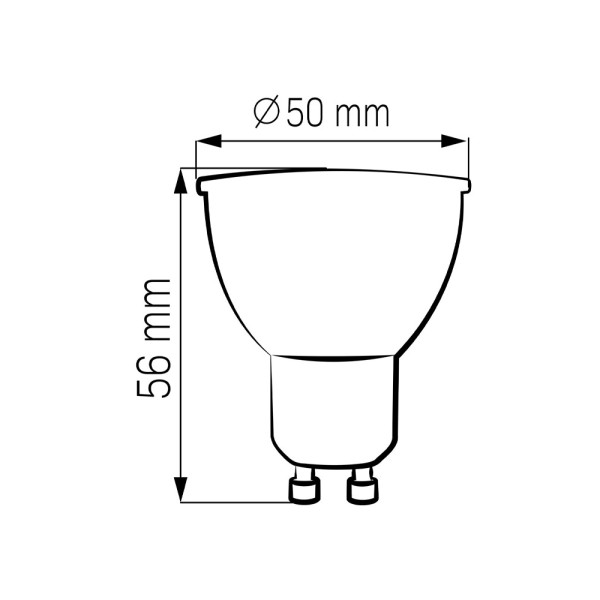 Светодиодная лампочка Goldlux 328496 GU10 10W 3000K 1000Lm IP20 Белая - фото №1