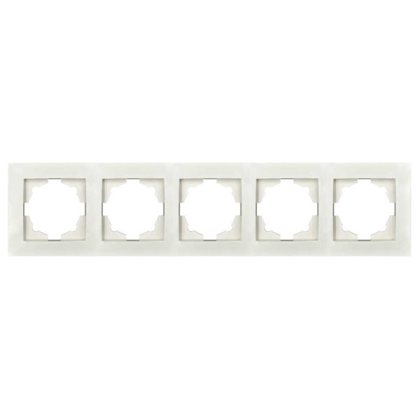 Рамка ELBI VEGA белая 5-на (510-010200-250)