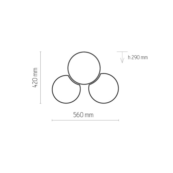 Люстра TK Lighting 3445 Mona E27 3x15W IP20 різнокольорова - фото №3