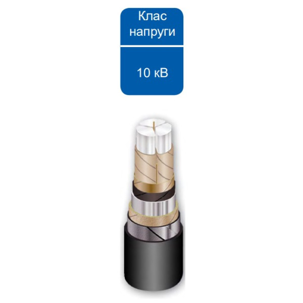 Конечная муфта для трехжильного кабеля EUETH TpPC 12 120-240 1200 CM 12кВ внешней установки с наконечниками (540590) - фото №1