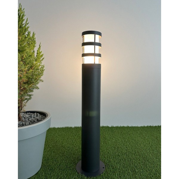 Вуличний світильник Nowodvorski 4446 Norin E27 1x10W IP44 графітовий - фото №1