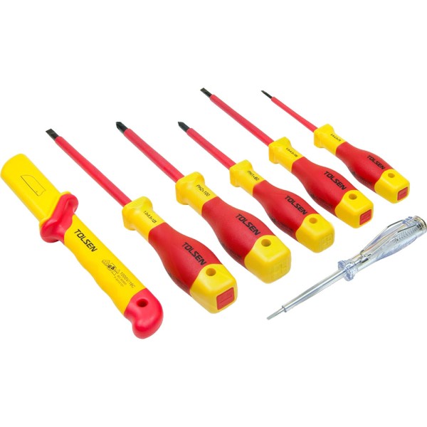 Набор диэлектрических инструментов Tolsen (V83411) VDE (11шт) Premium - фото №2