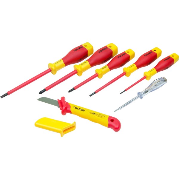 Набор диэлектрических инструментов Tolsen (V83411) VDE (11шт) Premium - фото №3