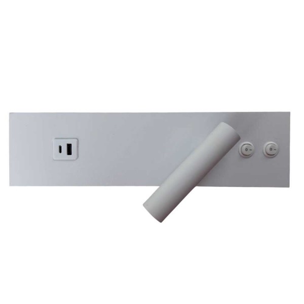 Светильник настенный Violux BITRIX-W USB 15W 3000/4200/6000K 865Lm IP20 белый ( 553006 ) - фото №4