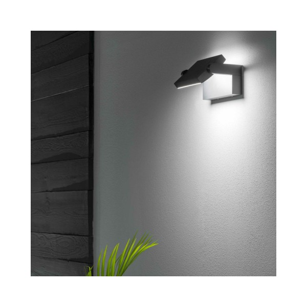 Вуличний світильник Ideal Lux 326863 Swipe ap Led 1x20.5W 3000K 2000Lm IP54 Grey - фото №1