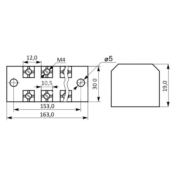 Клеммная колодка в корпусе Аско-Укрем TB 3512 - фото №2