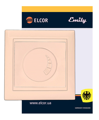 Світлорегулятор Elcor Emily 9215 (211589) 600Вт (кремовий) - фото №1
