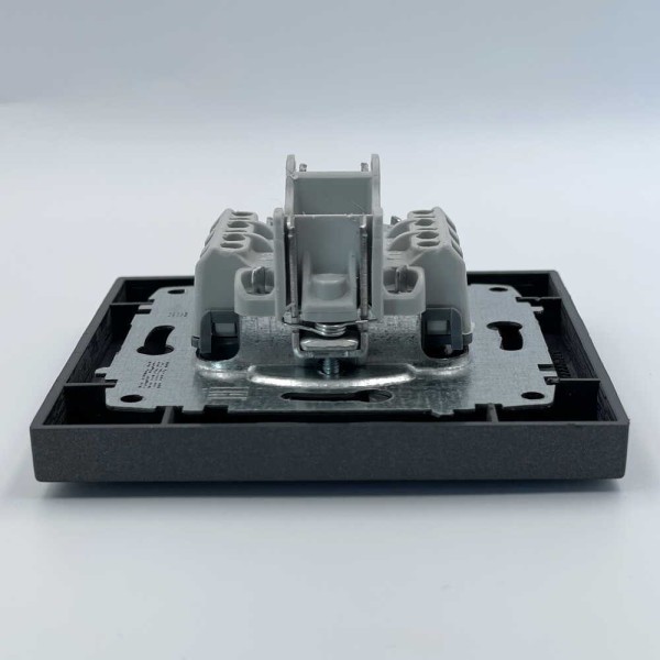 Вимикач EL-BI VEGA антрацит матовий 2-кл ( 510-016700-202 ) - фото №3