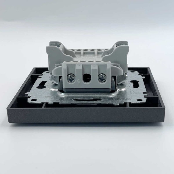 Вимикач EL-BI VEGA антрацит матовий 2-кл ( 510-016700-202 ) - фото №4