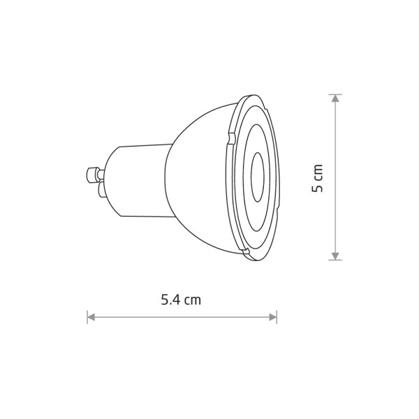 Светодиодная лампочка Nowodvorski 10996 Reflector LED GU10 1x7W 3000K 600Lm Dim IP20 белая - фото №1