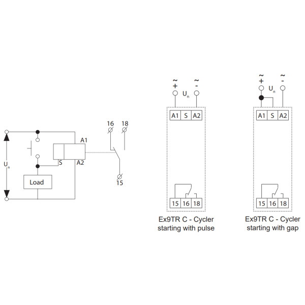 Циклічне реле часу NOARK Ex9TR C 1CO 1CO 12-240В AC/DC (111729) - фото №2