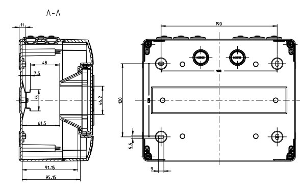 Щит навесной AK 12, под 12 автом. выкл - фото №4