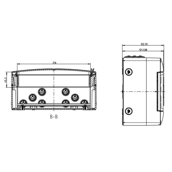 Щит навесной AK 12, под 12 автом. выкл - фото №5