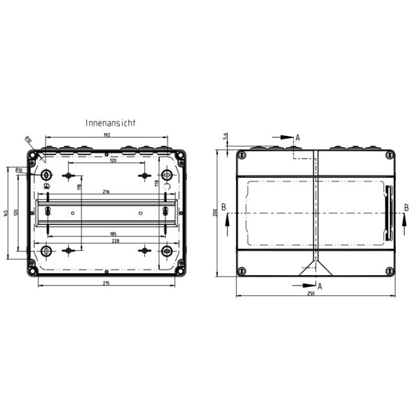 Щит навесной AK 12, под 12 автом. выкл - фото №6