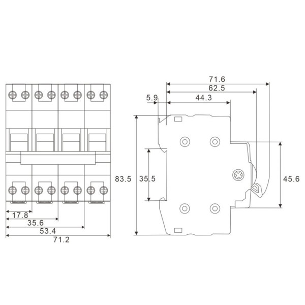 Переключатель нагрузки TOSUNlux TSQ7-40 40A 2P 1-0-2 230B (6931934218084) - фото №1