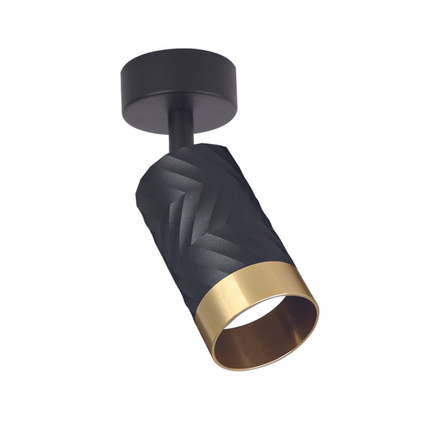 Светильник поворотный, спот Goldlux 323538 Arras GU10 1x10W IP20 Черный - фото №1