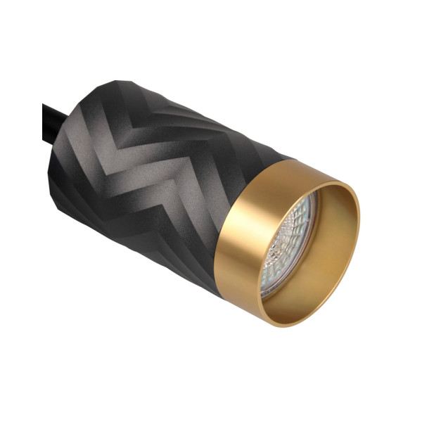 Светильник поворотный, спот Goldlux 323538 Arras GU10 1x10W IP20 Черный - фото №3